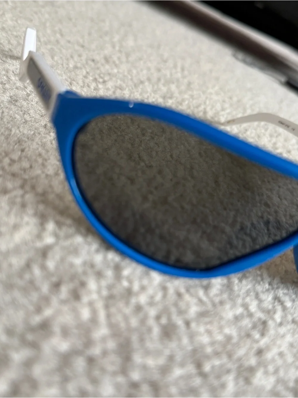 Oakley Blue and White Shield Sunglasses